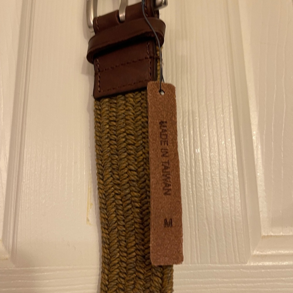 Polo Ralph Lauren Mens Stretch Waxed Cotton Braided Belt sizes M &S